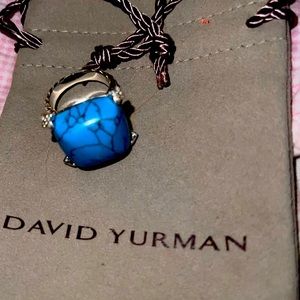 David Yurman Turquoise on Point with diamonds pre-owned excellent condition.